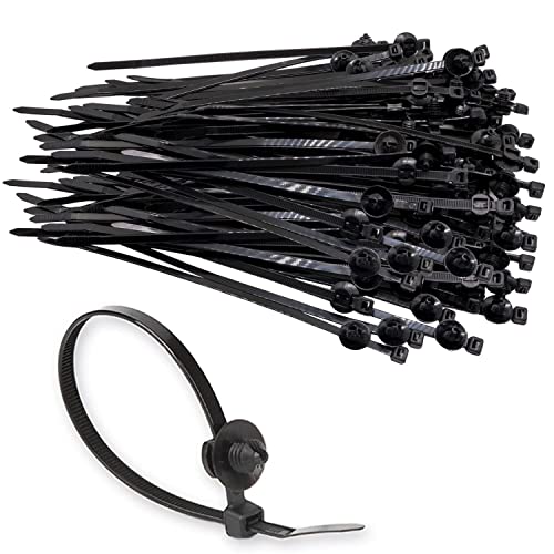 BENLIUDH Fir Tree Nylon Push Mount Cable Zip Ties 8 Inch, Multipurpose Tie Wire Clip Holder Adjustable Self Locking Cable Ties (20 pack) - Image 1