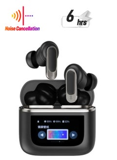 PRO Bluetooth headset LCD full color touch screen Bluetooth smart headset ANC active noise reduction smart screen Bluetooth headset (gold)  - Image 1