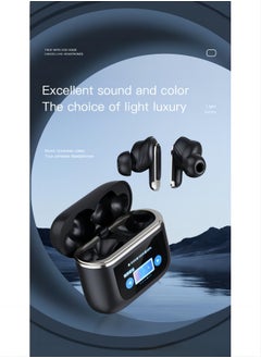 PRO Bluetooth headset LCD full color touch screen Bluetooth smart headset ANC active noise reduction smart screen Bluetooth headset (gold)  - Image 3