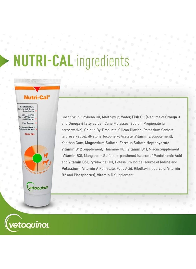 Vetoquinol Vetoquinol Nutri-Cal - High Calorie Supplement for Cats and Dogs 120g  - Image 4