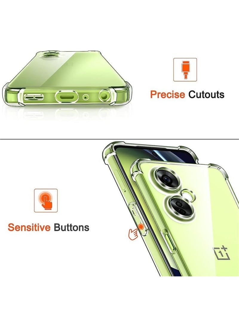 Case For Oppo K11 / OnePlus Nord CE3 Case Soft TPU Back Cover Shockproof Silicone Bumper Anti-Fingerprints Full-Body Protective Case Cover for OnePlus Nord CE 3 / Oppo K11 5G - Image 2