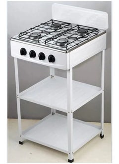 4 burner stainless steel gas stove ideal for home and camping use