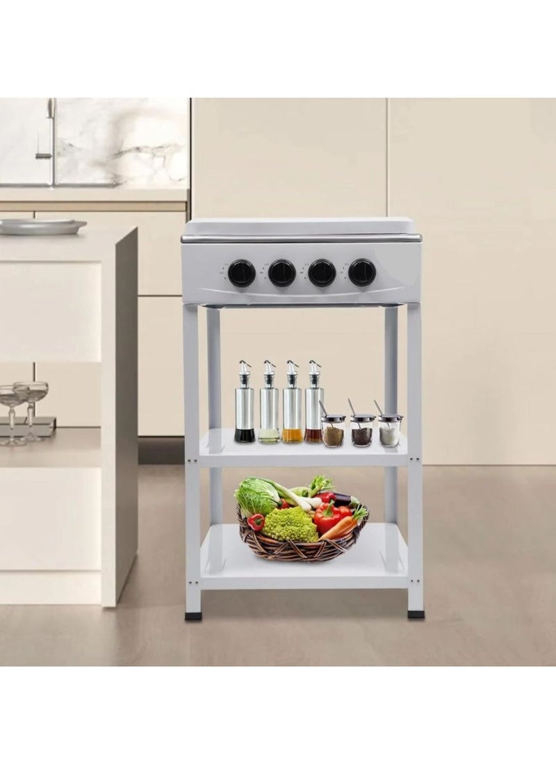 REFURA - 4 burner stainless steel gas stove ideal for home and camping use - Image 1