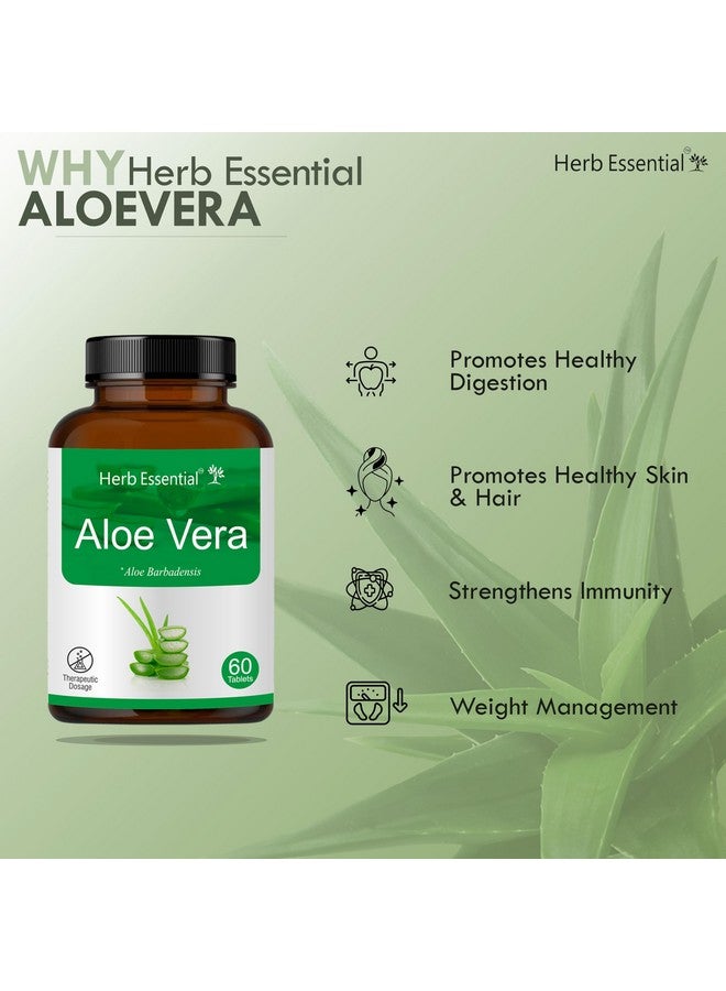 Herb Essential أقراص هيرب الأساسية من الألوفيرا 60 حبة (عبوة من 2) - Image 2