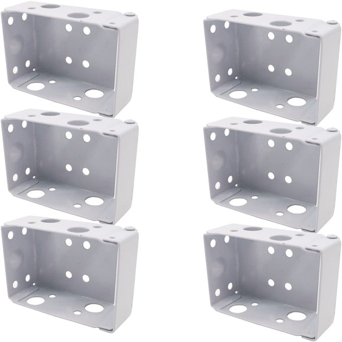 6PCS 2INCH BLIND BRACKETS LOW PROFILE BOX MOUNTING BRACKET FOR WINDOW BLINDS