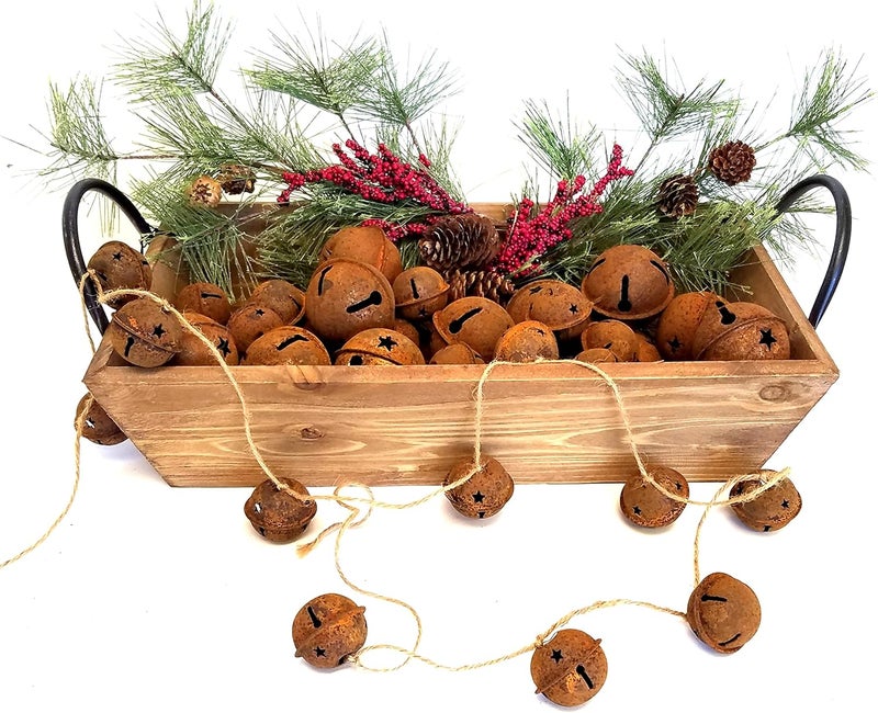 Dondor Antiqued Iron Bells with Star Shape Cut Outs for Christmas Holiday, Home DIY Crafts Decoration (18 Piece Set, 2 Bell Sizes) - Image 3
