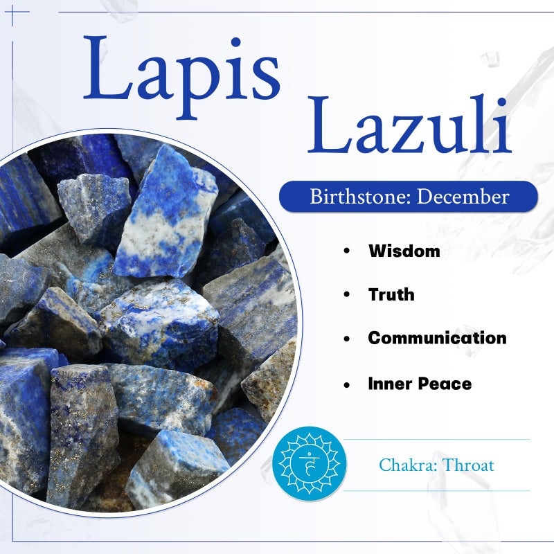 mookaitedecor 4 Piece Lapis Lazuli Stones Engraved Chakra Symbols Polished Palm Stones for Reiki Crystal Healing - Image 2