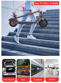 Electric Scooter Adults Foldable Sports Scooter Electric Bike for Adults, 8.5" Solid Tires, Up to 20 Miles Range & 15.5Mph, 350W,Bright Headlight, Double Brake - pzsku/Z560C57971F2CF748A32CZ/45/_/1739407238/72cf38c9-eff2-482e-9886-125b4d5f4015