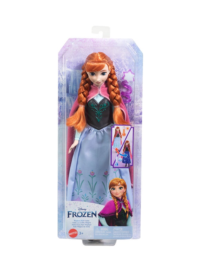 Disney FROZEN - Frozen Anna Magical Color-Change Skirt Fashion Doll, Inspired By  Movie, Posable - Image 1