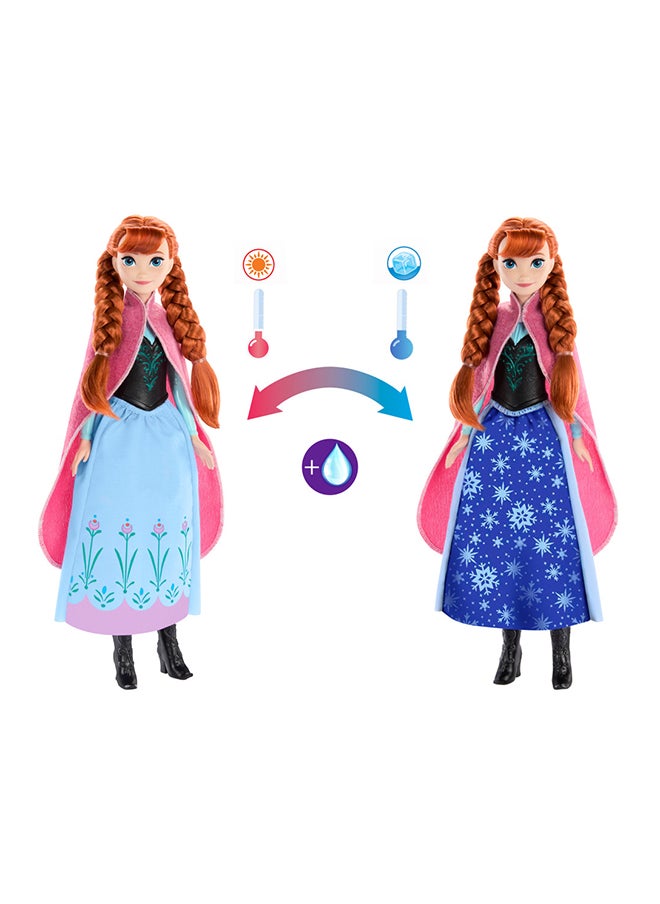 Disney FROZEN - Frozen Anna Magical Color-Change Skirt Fashion Doll, Inspired By  Movie, Posable - Image 1