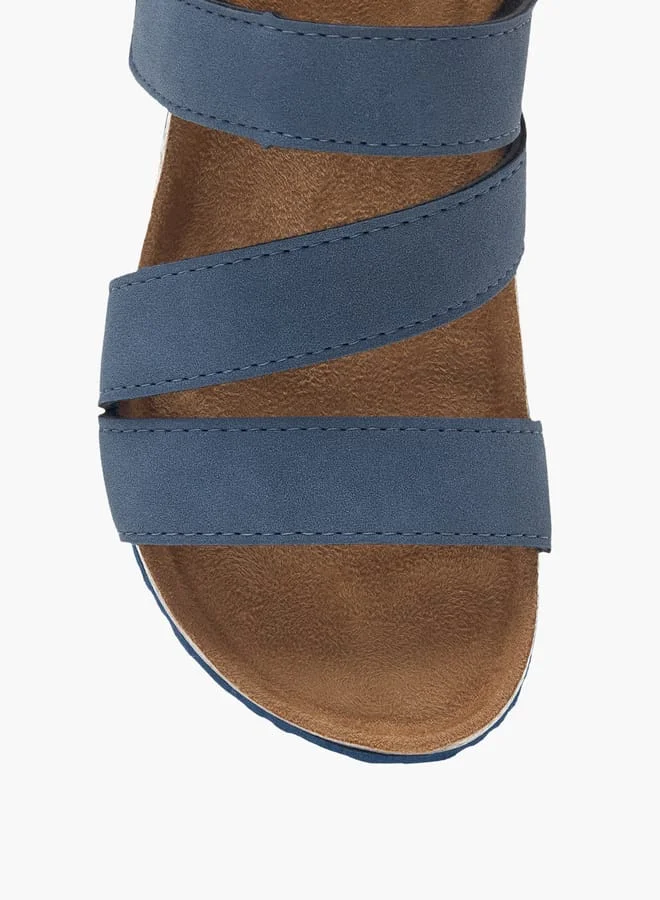 LBL by Shoexpress Boys Stitch Detail Sandals With Hook And Loop Closure