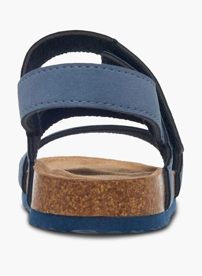 LBL by Shoexpress Boys Stitch Detail Sandals With Hook And Loop Closure