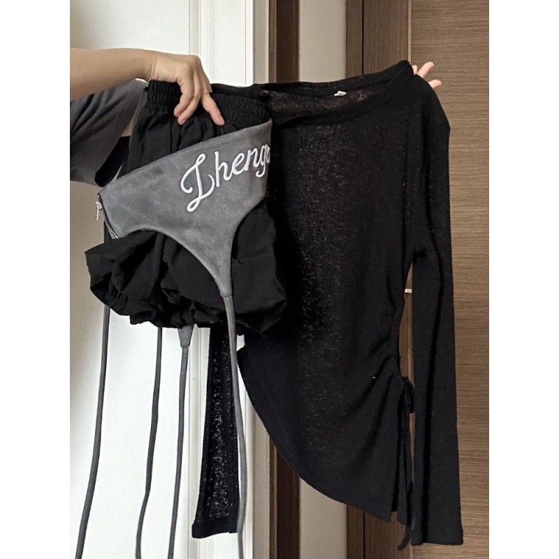 Women's Summer Casual Two-Piece Set with Embroidered Top and Skirt - Image 1