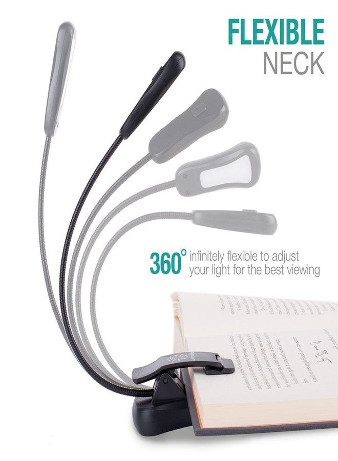 Vekkia LuminoLite Rechargeable 7 LED Book Light, Clip-on for Reading in Bed, 3 Color & 3 Brightness Adjustable, 70 Hrs Wireless Reading, White, Plastic - Image 4