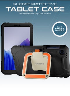 Moxedo Moxedo Rugged Protective EVA Foam Silicone Kids Case Cover, Shockproof Foldable 360 Rotatable Stand Handle Grip with Pencil Holder Compatible for Samsung Galaxy Tab A7 Lite 8.7-inch (Black)  - Image 2