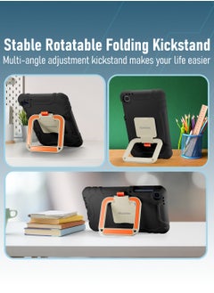 Moxedo Moxedo Rugged Protective EVA Foam Silicone Kids Case Cover, Shockproof Foldable 360 Rotatable Stand Handle Grip with Pencil Holder Compatible for Samsung Galaxy Tab A7 Lite 8.7-inch (Black)  - Image 5