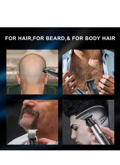 SYOSI Hair Trimmer Beard Trimmer, Professional Hair Clippers Zero Gapped T Blade Liners Trimmer Cordless Baldheaded USB Rechargeable Haircut Grooming Kit, for Men with Guide Combs Gift for Men  - Image 2