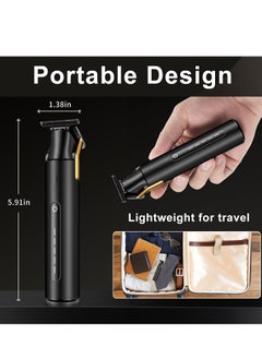 SYOSI Hair Trimmer Beard Trimmer, Professional Hair Clippers Zero Gapped T Blade Liners Trimmer Cordless Baldheaded USB Rechargeable Haircut Grooming Kit, for Men with Guide Combs Gift for Men  - Image 4