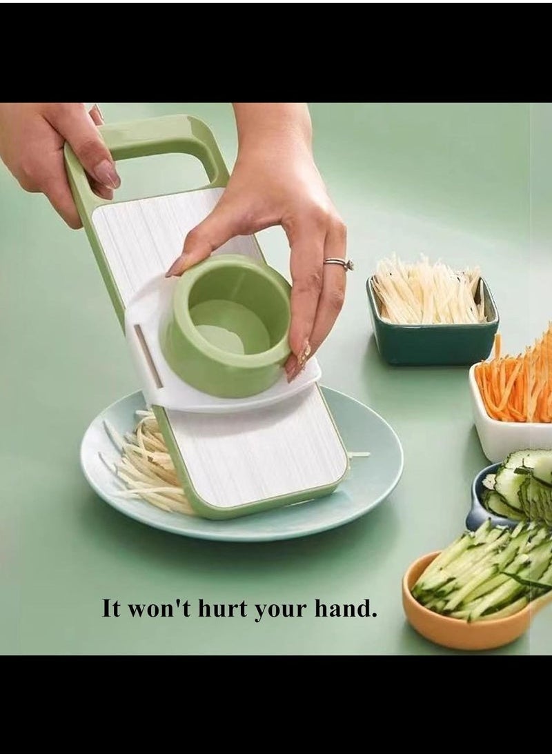 XiuWoo 7-Piece Multifunctional Manual Vegetable Cutter Vegetable slicer  - Image 4