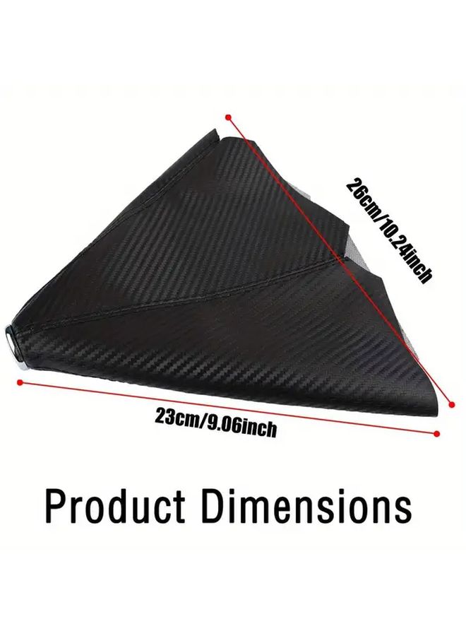 Carbon Fiber Black Pattern Gear Shift Knob Cover For Manual Cars Trucks And SUV - Image 2