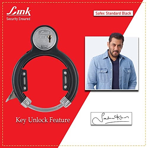 Link® Sleek Cycle Frame Lock 2 Keys(Cherry Color)… - Image 2