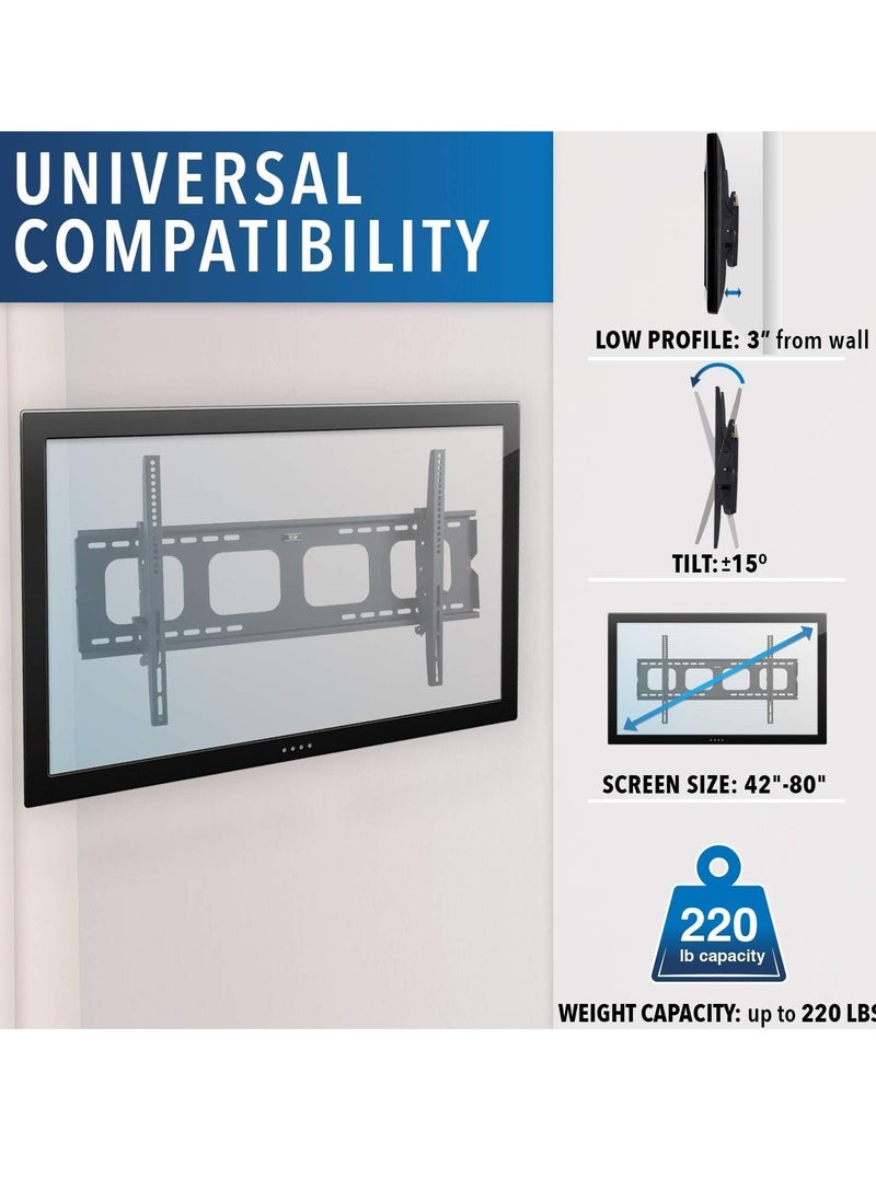 ELTRAZONE 15 Degree Up & Down Tilt Wall Mount LED TV Bracket for 37-70'' ATLB37-70T  - Image 2