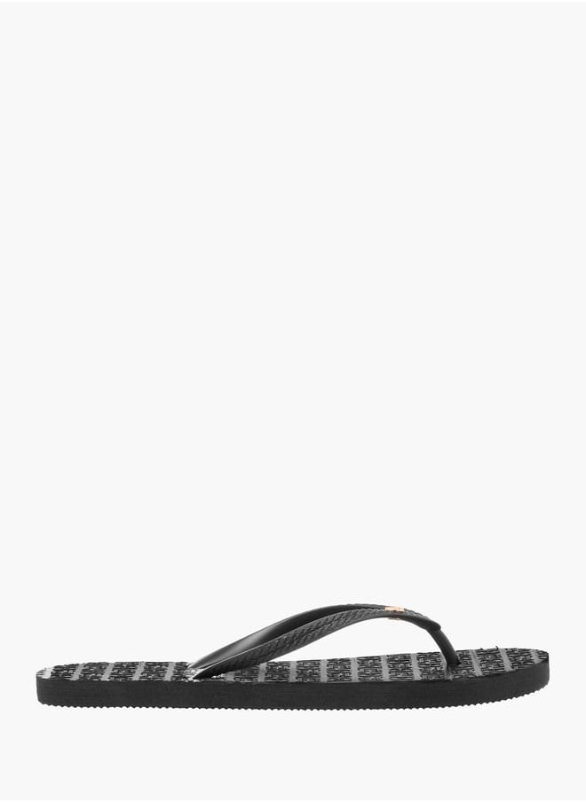 Flora Bella By Shoexpress - Women Monogram Detail Flip Flops - Image 1