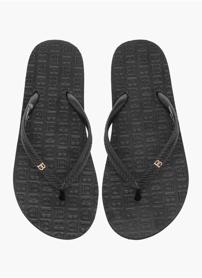 Flora Bella By Shoexpress - Women Monogram Detail Flip Flops - Image 1