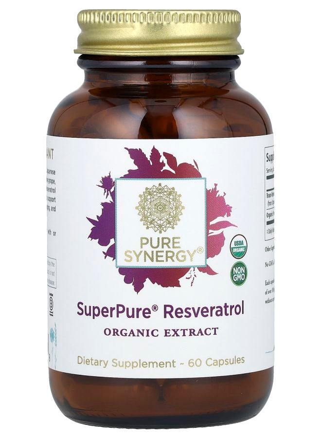 Pure Synergy SuperPure® Resveratrol 60 Capsules