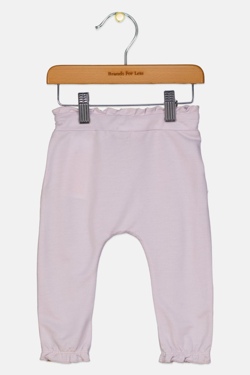 NAME IT Toddlers Girl Solid Pull On Pants, Lilac - Image 2