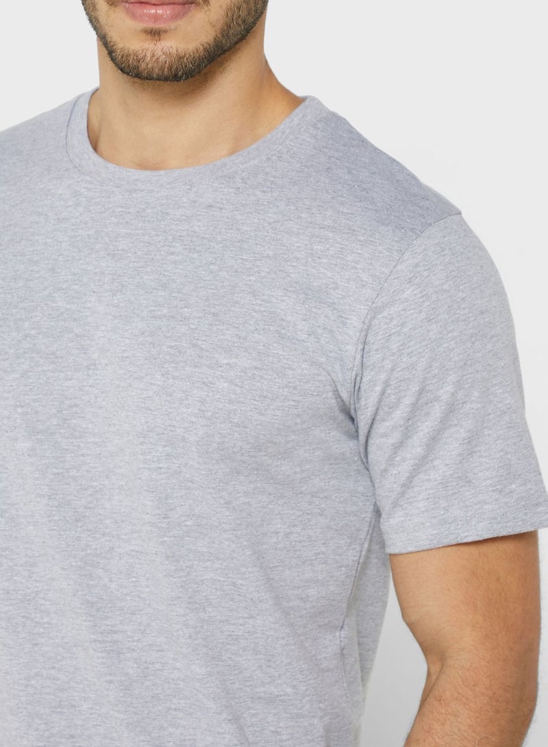 3 Pack Essential Crew Neck T-Shirts