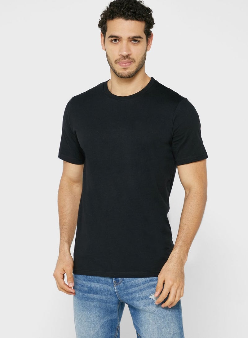 Seventy Five Basics 3 Pack Essential Crew Neck T-Shirts - Image 3