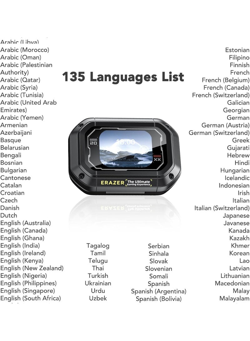 ERAZER XP6 AI Translation Earbuds Open Ear Wireless Translator Supporting 135 Languages - Image 5