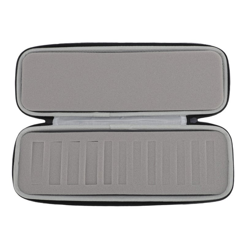 Hair Clipper Storage Case: 14x4.7x2.8in Shock-Absorbing Foam Compartments, Hard EVA Dust-Proof Casing - Double Zippers Portable Blade Organizer for Travel, Barber Salon, Pet Grooming - Image 4