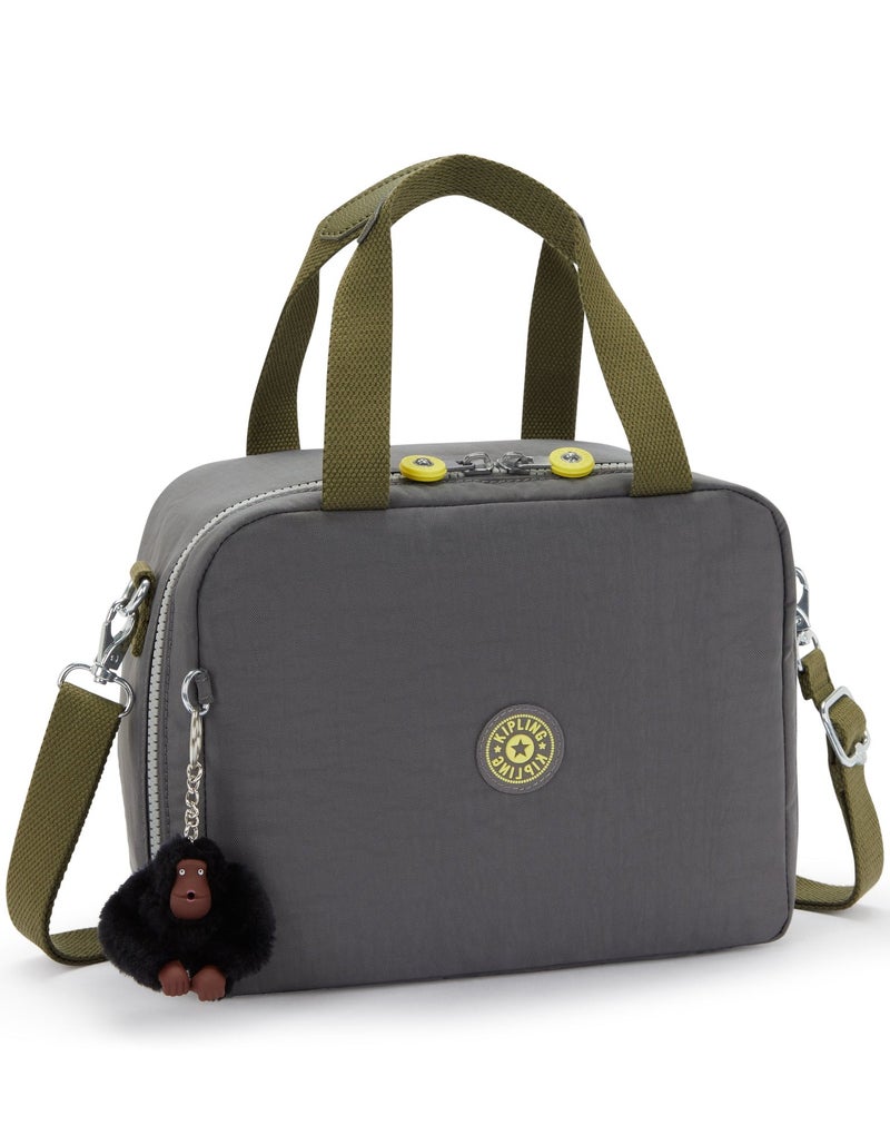 kipling Miyo Large Unisex Lunch Bag (With Trolley Sleeve) - Back To Grey - Image 4