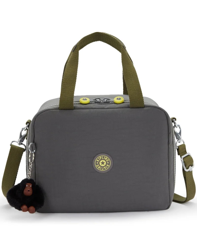 kipling Miyo Large Unisex Lunch Bag (With Trolley Sleeve) - Back To Grey