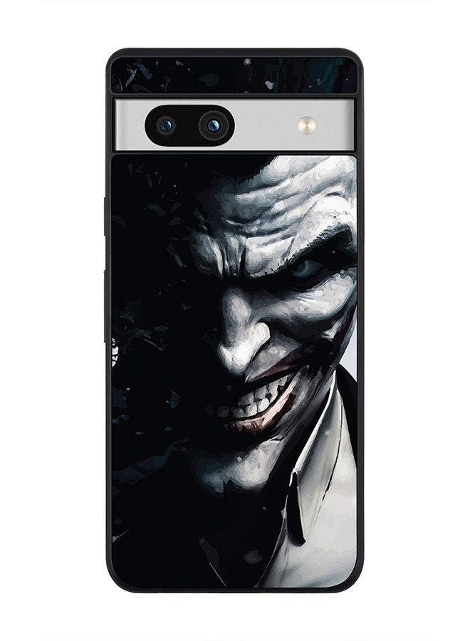 Stylizedd Rugged Black edge case for Google Pixel 7a 5G Slim fit Soft Case Flexible Rubber Edges Anti Drop TPU Gel Thin Cover -  Arkham Joker - Image 1