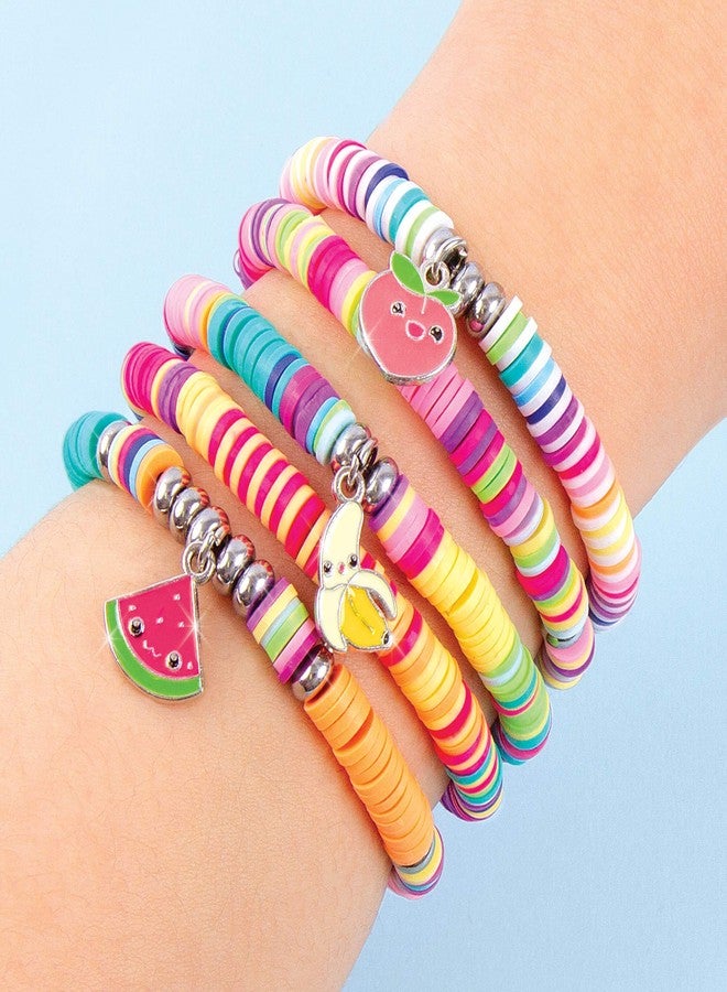 Make It Real Heishi Bead Kit - Vibrant Colors - Creative Beading Set for Kids Compatible with Bracelet Maker - Organize with Storage Case - Image 5