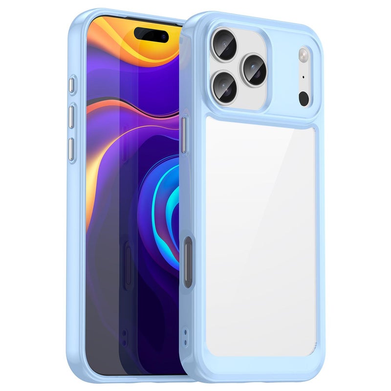 إيروريكس جراب هاتف iPhone 17 Pro Max ملون من الأكريليك + TPU (أزرق) - Image 1