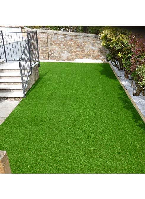 CARPET PLANET - CARPET PLANET Polypropylene Artificial Grass High Density Green 3Tone Use As Balcony Garden Carpet Door Mat 1 Piece Rectangular - Image 1