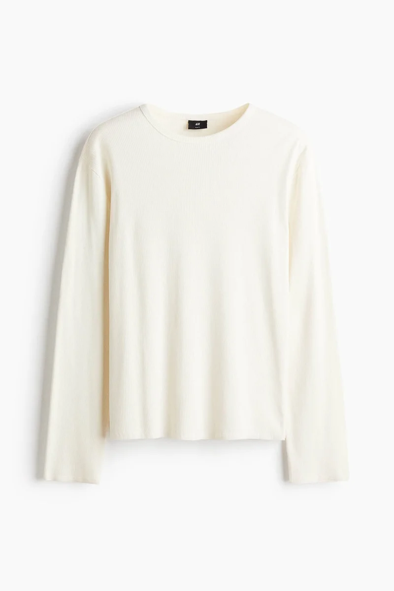 اتش اند ام بلوزة مرنة بقصّة سلِم