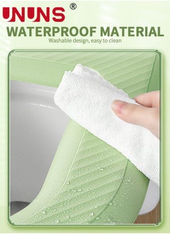UNUNS Toilet Seat Cushion,2-Pack Waterproof Silicone Toilet Seat Cover，Padded Toilet Seat With Lifting Handle,Washable,Reusable And Durable,Clean Without Bacterial Residue  - Image 5