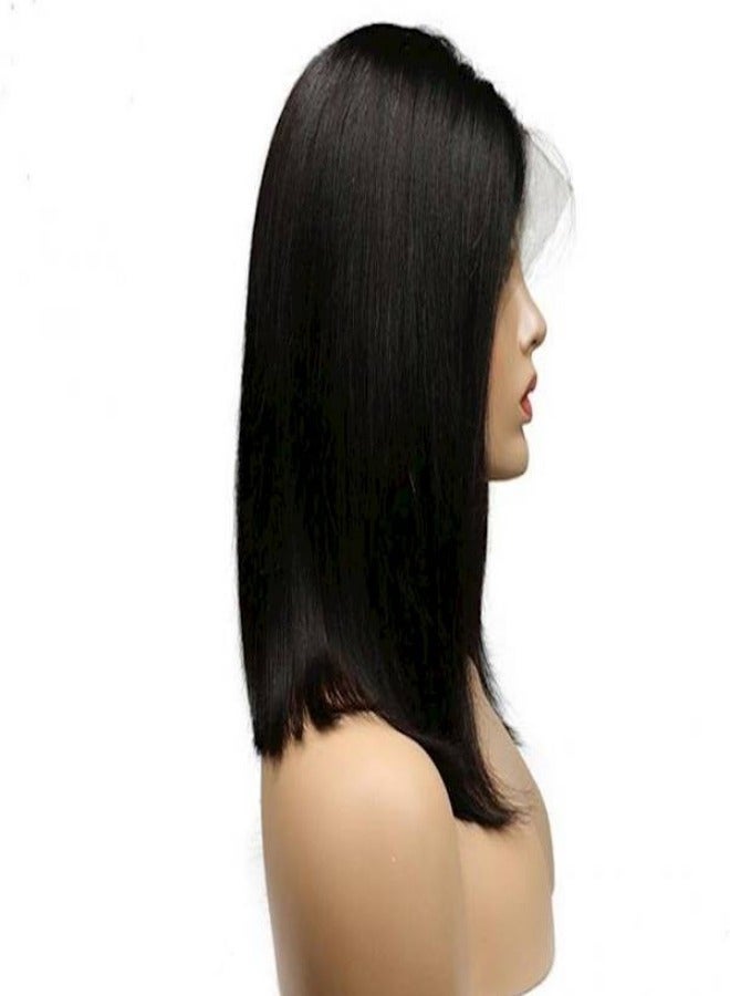 Short Straight Hand Tied Front Lace Wig - Image 3