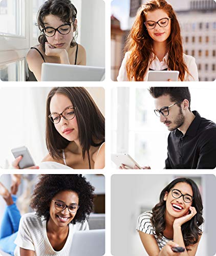 MEETSUN Blue Light Blocking Glasses for Computer Gaming Reading Women Nerd Eyeglasses FrameClear Lens Anti Blue Ray Hev Brown - Image 5