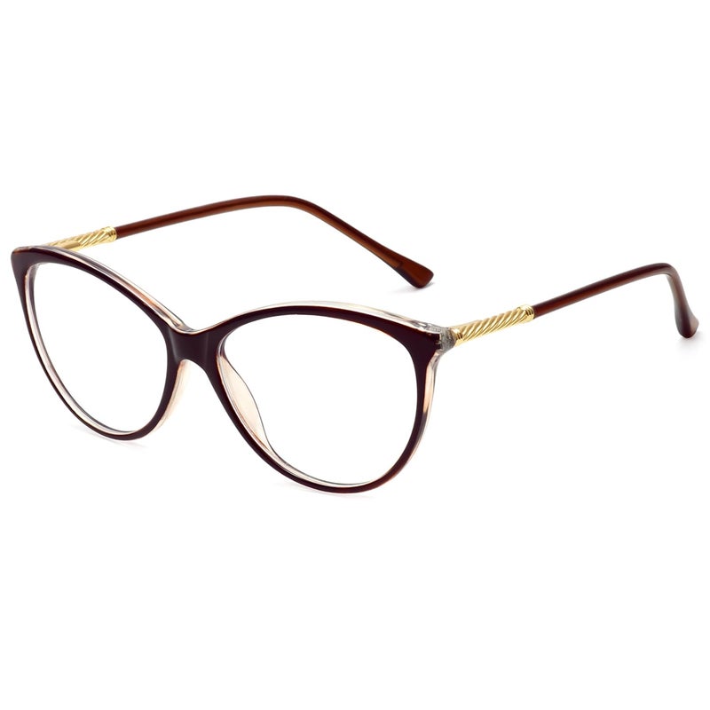 MEETSUN Blue Light Blocking Glasses for Computer Gaming Reading Women Nerd Eyeglasses FrameClear Lens Anti Blue Ray Hev Brown - Image 3