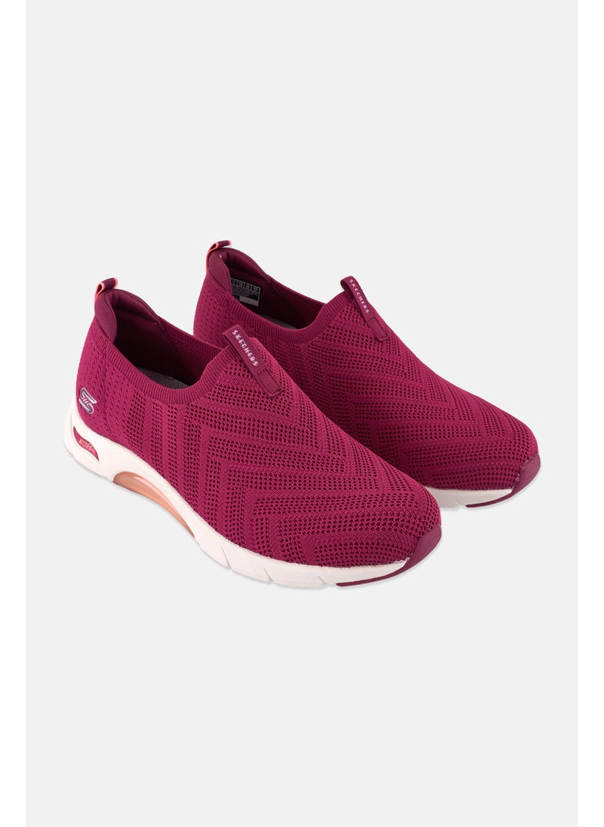 SKECHERS - Women Air Arch Fit Top Pick Slip On Training Shoes, Wine - Image 1