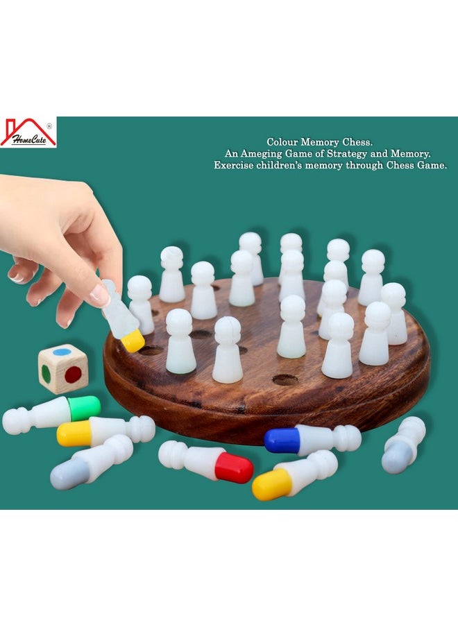 HomeCute HOMECUTE Wooden Memory Match Stick Chess Game Set, Colourful Memory Chess, Funny Block Board Game, Children Learning and Educational Parent-Child Interaction Toy Brain Training Games for Kids.  - Image 3