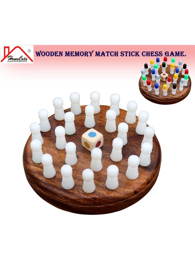 HomeCute HOMECUTE Wooden Memory Match Stick Chess Game Set, Colourful Memory Chess, Funny Block Board Game, Children Learning and Educational Parent-Child Interaction Toy Brain Training Games for Kids.  - Image 2