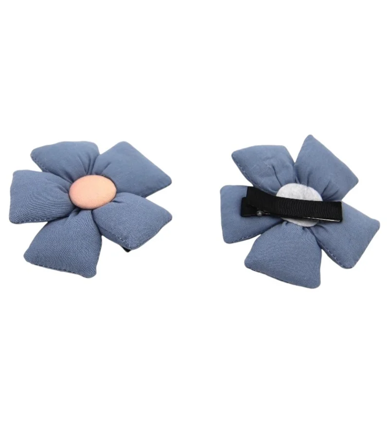 D'Daniela Aida Glasses and Flower Shaped Clip Set For Babies and Girls - Cool Blue