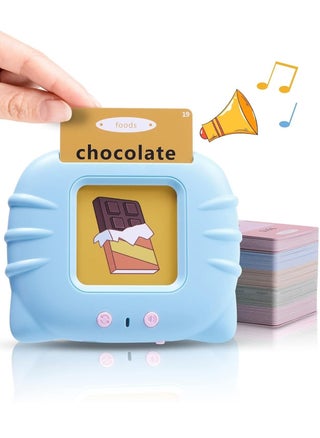 Educational Toy for Kids Listen and Learn Literacy Audible Flash Cards for Toddlers 1-6 Years Old Boys Girls Flashcards Device with 112 pcs Double-Sided Cards, Blue Reader - pzsku/Z560DA92C033AEA02915CZ/45/_/1740147834/f3d48e7d-5e89-418e-8bf6-a82e2c0f053d